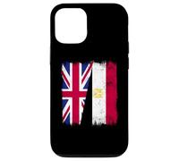UK Egypt Half Flag British Egyptian Heritage Case for iPhone 12/12 Pro