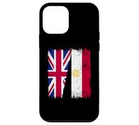 UK Egypt Half Flag British Egyptian Heritage Case for iPhone 12 mini