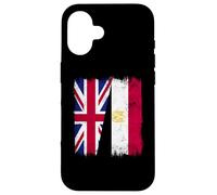 UK Egypt Half Flag British Egyptian Heritage Case for iPhone 16