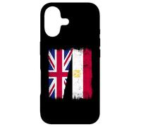 UK Egypt Half Flag British Egyptian Heritage Case for iPhone 17