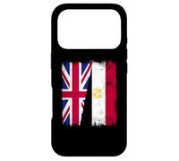 UK Egypt Half Flag British Egyptian Heritage Case for iPhone 17 Pro