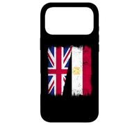 UK Egypt Half Flag British Egyptian Heritage Case for iPhone 17 Pro Max