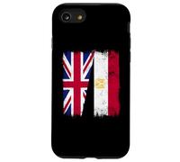 UK Egypt Half Flag British Egyptian Heritage Case for iPhone SE (2020) / 7/8