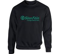 UK Election 2024 Jumper, Sinn Féin Party Jumper, Vote For Sinn Féin Party Sweatshirt, Election campaign jumper, Change Starts Here sweatshirt, Election 2024 jumper, Vote for Mary Lou McDonald Black