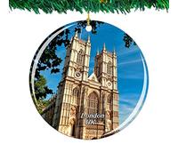 Uk England Abbey London Decorations Xmas Tree Hanging Novelty Keepsake Craft For Festival Family Friends 7.3Cm