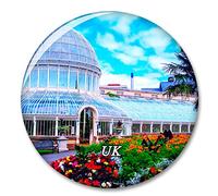 Uk England Belfast Botanical Fridge Refrigerator Magnet Decorative Magnet Sticker Travel Souvenir Collection Tourist City Gift Whiteboard Kitchen