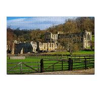 UK England Helmsley Rievaulx Abbey Jigsaw Puzzle 200 Piece Game Artwork Travel Souvenir 35x25CM