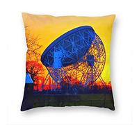 Uk England Jodrell Bank Discovery Centre Macclesfield Pillow Case Decorative Cushion Cover Pillowcase Sofa Chair Bed Car living Room Bedroom Office 18"x 18" KXR-5965