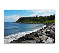 UK England Scarborough Beach Jigsaw Puzzle for Adults 500 Piece Travel Gift Souvenir 52x38CM