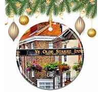 Uk England Shambles York Christmas Xmas Tree Ornament Decoration Wedding Hanging Pendant Decor City Travel Souvenir Collection