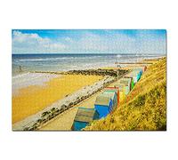 UK England Sheringham Breakwaters Jigsaw Puzzle for Adults 300 Piece Travel Gift Souvenir 38x26CM