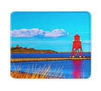 Uk England South Shields Lighthouse Mouse Pad Gift Souvenir 7.9 x 9.5 in 3mm Rubber Pad