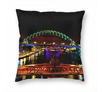 Uk England The Quayside Newcastle Pillow Case Decorative Cushion Cover Pillowcase Sofa Chair Bed Car living Room Bedroom Office 18"x 18" KXR-6102