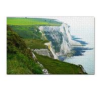 UK England The White Cliffs of Dover Jigsaw Puzzle 1000 Piece Game Artwork Travel Souvenir Wooden