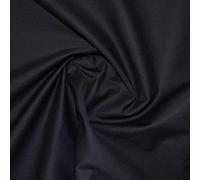 uk-fabrics-online Black Cotton Drill Fabric Striped Herringbone Material Per Meter - (3 METRES)