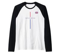 UK Faith Over Fear Brit Christian United Kingdom Flag Colors Raglan Baseball Tee