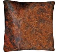 UK Fashion Decor Genuine Cowhide Cushion Pillow Covers 16x16 Inch Leather Hair on Cow Hide Skin Throw Pillow Covers