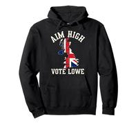 UK Flag Aim High Vote Lowe Pullover Hoodie