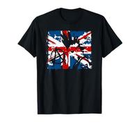 UK Flag Anarchy Symbol Punk Rocker in 80s Retro Shirts T-Shirt