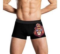UK Flag British Lion Glasses Mens Boxers Briefs Printed Trunks Short Pants Underwear Sports Gym Underpants Style2550