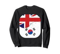 UK Flag British South Korea Flag South Korean Sweatshirt