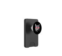 UK Flag Cat Face British Union Jack PopSockets PopWallet for MagSafe