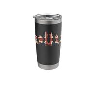 UK Flag Chess Pieces Patriotic Chess Player British Pride Stainless Steel Insulated Tumbler