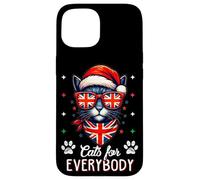 UK Flag Christmas Cat Lover For Everybody Men Kids Women Case for iPhone 15