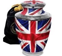 UK Flag Cremation Urn, Cremation Urns for Adult Ashes, Urns for Ashes, Cremation Urns for Human Ashes Adult…