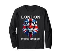 UK Flag Design Union Jack United Kingdom London Long Sleeve T-Shirt