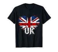 UK Flag Heart T-Shirt