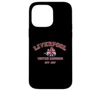 UK Flag Inside A Vintage Sailboat Liverpool England Travel Case for iPhone 14 Pro Max