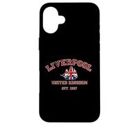 UK Flag Inside A Vintage Sailboat Liverpool England Travel Case for iPhone 16 Plus