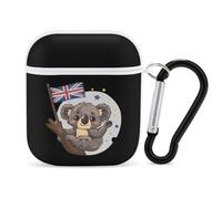 Uk Flag Koala Bear Earphone Case Cover Compatible with AirPods 1&2 Shockproof Bluetooth Headset Case White-style