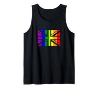 UK Flag LGBTQ Gay Pride Lesbian Women Men British Flag Tank Top