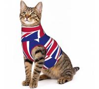 Uk Flag Print Pet Neck Protection Cover | Soft Stretchy Calming Wrap For Dogs And Cats. Great For Recovery Or Daily Use