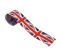 UK Flag Ribbon Heart Shape, Great Britain Flag Ribbons, Portable unitedd Kingdom Trimmings Braid, British King Charles III Celebration Ribbons | Union Jack Roll for 2022 Queen's 70th Jubilee Parties