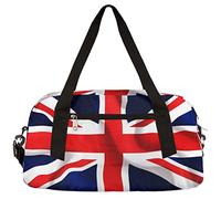 UK Flag Small Gym Bag for Women Men British Flag Union Jack Sports Duffel Bag Luggage Weekend Travel Bag for Kids Boys Girls Holdall Bag Lightweight Overnight Carry on Bag