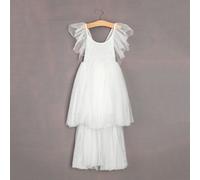 UK Flower Girl Boutique Baby Boho Serendipity Dress - Various Colours Available - 7/8 Years - White