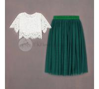 UK Flower Girl Boutique Baby Felicity Couture - Hunter Green - 2/3 yrs