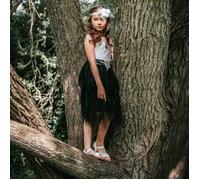 UK Flower Girl Boutique Boho Dreams Dress - Midnight Black - 4/5 years