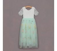 UK Flower Girl Boutique Girl's Enchanted Dress - Mint Green /White Lace | Size: 13-14 Years UK Flower Girl Boutique Mint 13-14 Years