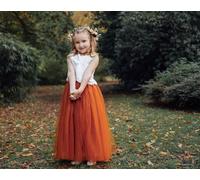 UK Flower Girl Boutique Girl's Felicity Couture Flower Girl Set - Burnt Orange | Size: 1-2 Years UK Flower Girl Boutique Burnt Orange 1-2 Years