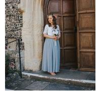 UK Flower Girl Boutique Girl's Felicity Couture Flower Girl Set - Silver Grey | Size: 9-10 Years UK Flower Girl Boutique Silver 9-10 Years