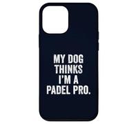 UK Funny Pet T-Shirt Gift My Dog Thinks I'm a Padel Pro Dad Case for iPhone 12 mini