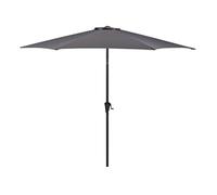 UK-Gardens Large 2.7m Grey Metal Crank Handle Garden Parasol Umbrella - 7 Colours (2.7m Crank ONLY, Grey)