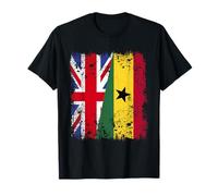 UK Ghana Dual Flag British Ghanaian Heritage T-Shirt