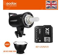 UK Godox SK300II 300W 2.4G Flash Strobe Light With X2T- Trigger for camera