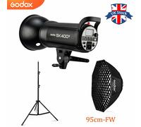Godox SK400II 400Ws GN65 5600K 2.4G Wireless Studio Flash Strobe Light UK STOCK