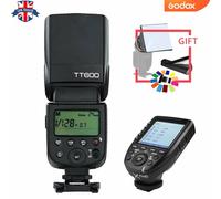 UK Godox TT600 2.4G Wireless Camera Flash HSS Speedlite+Xpro-c Trigger for Canon
